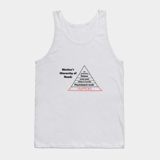 Maslow's Hierarchy of Puppers Tank Top